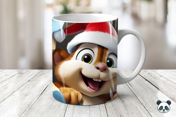 3D Chipmunk Mug Wrap Sublimation Guide