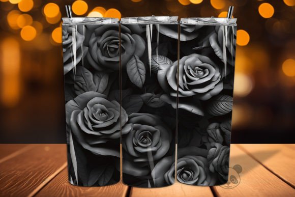 Black Rose 3D Seamless Pattern 3: Design Guide