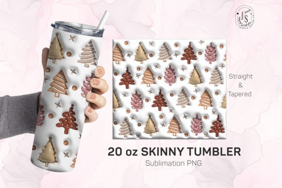 Bring Your Holiday Crafts to Life with a 3D Inflated Christmas Tree Tumbler Wrap