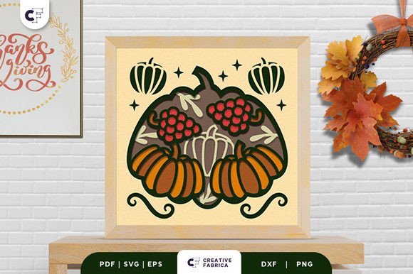 Bringing Depth to Your Decor with a Thanksgiving Pumpkin 3D Shadow Box