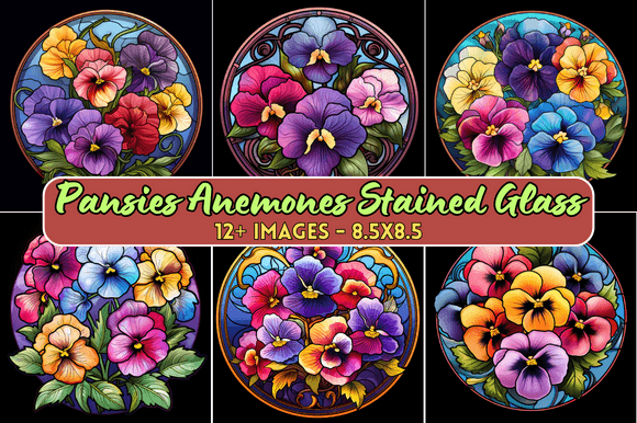 Bringing Light to Craft: The Versatility of Pansies Anemones Stained Glass Designs