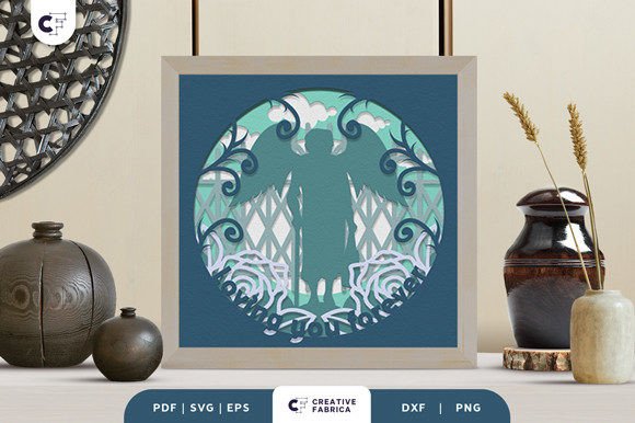 Crafting Eternal Tributes: A Guide to the Memorial Grandma with Wings 3D SVG Shadow Box