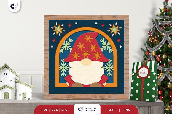 Crafting Magic with a Christmas Gnome 3D Light Box SVG