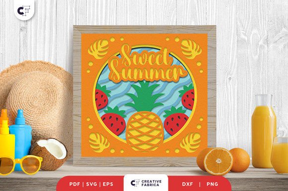 Crafting Tropical Elegance: A Guide to the Sweet Summer Pineapple 3D Shadow Box