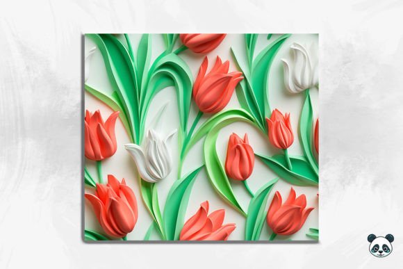 Elevate Designs with 3D Tulip Patterns