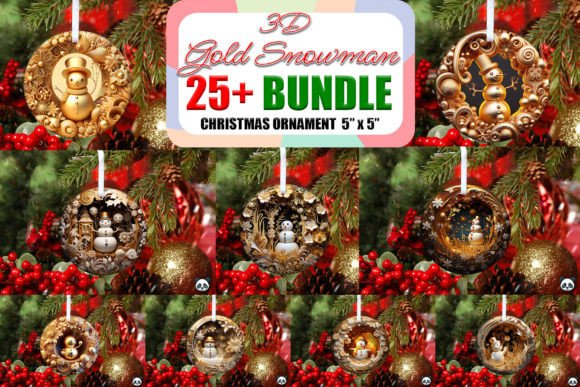 Elevating Holiday Crafts with the Snowman 3D Christmas Ornament Bundle