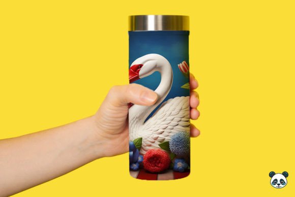Elevating Summer Crafts with the Patriotic 3D Swan Tumbler Wrap Png 2