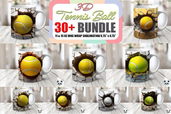 Evaluating the 3D Tennis Ball Mug Wrap Bundle for Sublimation Projects