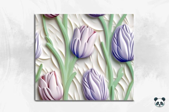 Evaluating the 3D Tulip Flower Seamless Pattern 7 for Sublimation Projects