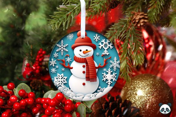 Mastering Sublimation with the Snowman 3D Christmas Ornament 1 Design