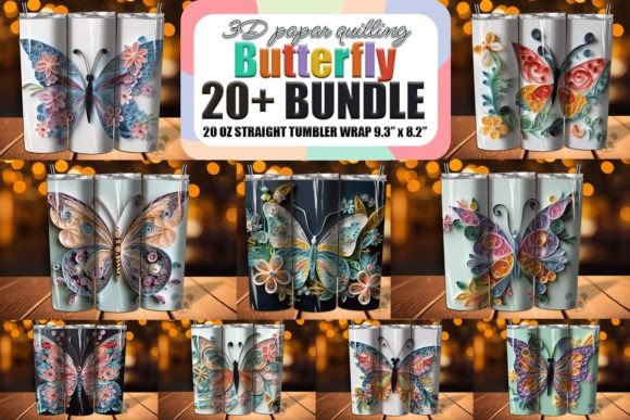 Unlocking Creativity with the 3D Butterfly Quilling Tumbler Bundle